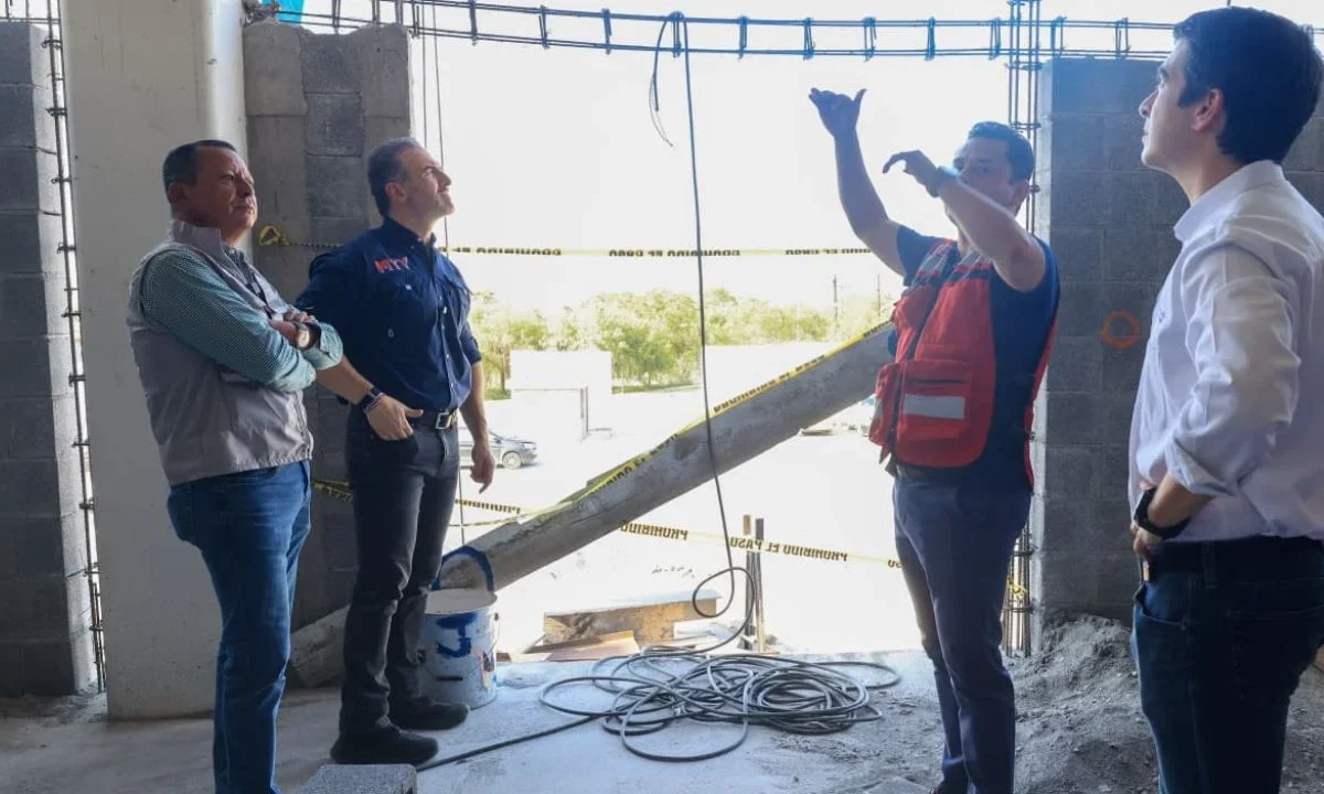 La construcción del Centro de Comando, Control, Comunicación y Computo C4 Norte en Monterrey ya registra un avance general del 65%.