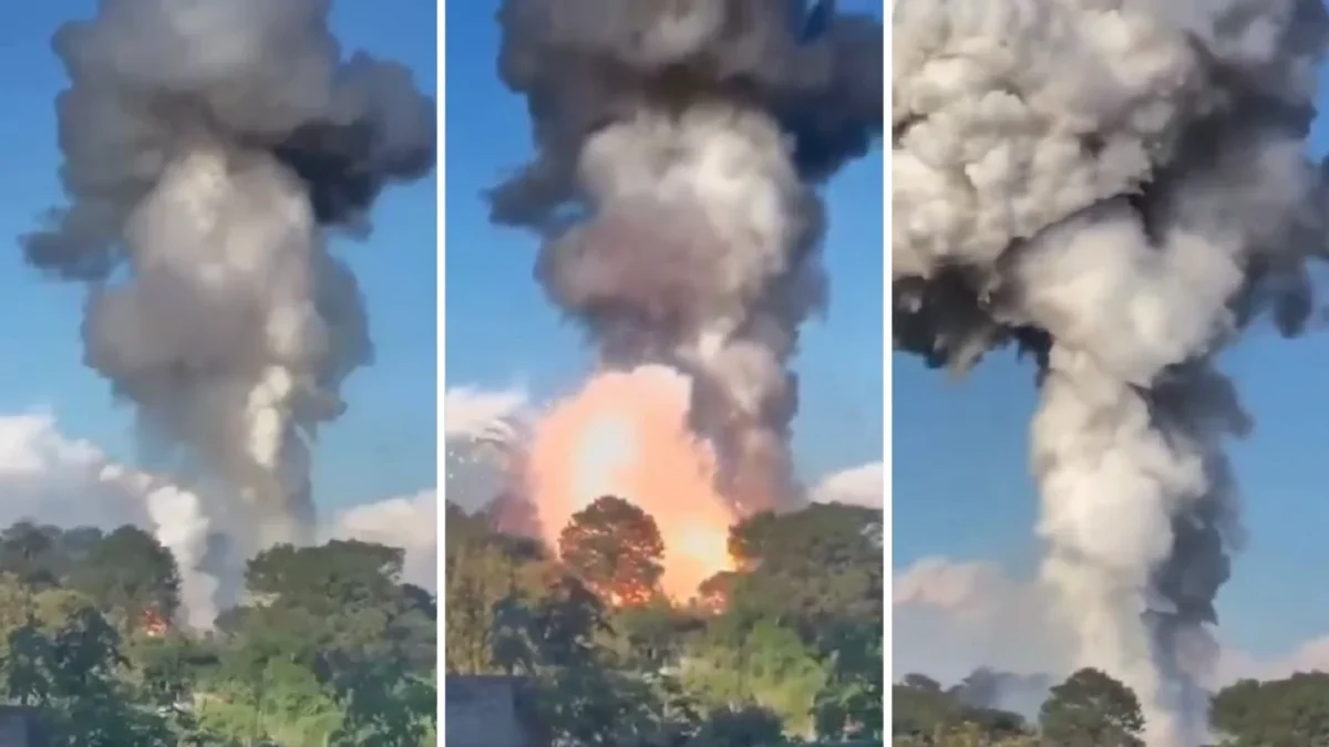 Una presunta explosión de un polvorín se registró en el poblado de Ocotepec, en Morelos, reportan a personas afectadas.