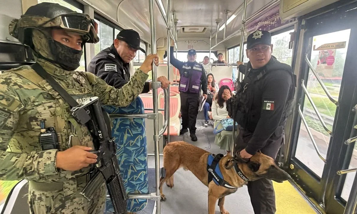 El Operativo Usuario Seguro en Ecatepec busca reducir delitos de alto impacto a bordo del Mexibús y prevenir agresiones a mujeres.
