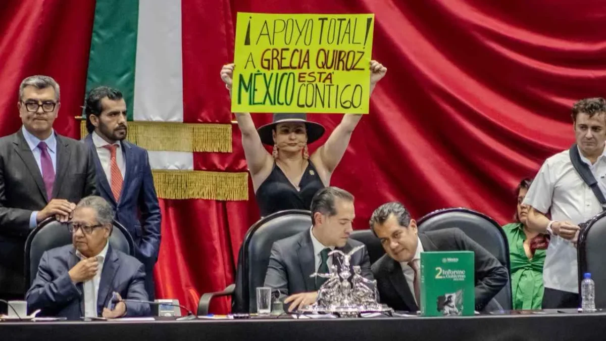 La diputada Guadalupe Araceli Mendoza manifestó su “apoyo total” a Grecia Quiroz García durante la sesión en San Lázaro.