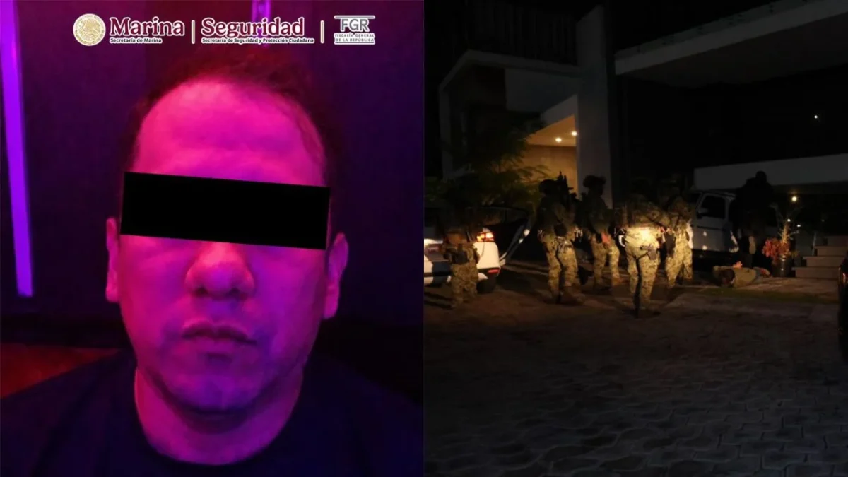 Govén Ulisses N, presunto líder de Los Rusos, quedó detenido durante un operativo en Lomas de Angelópolis, en San Andrés Cholula, Puebla.